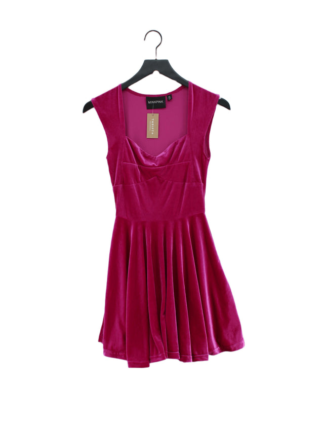 MinkPink Women's Mini Dress XS Purple Polyester with Elastane