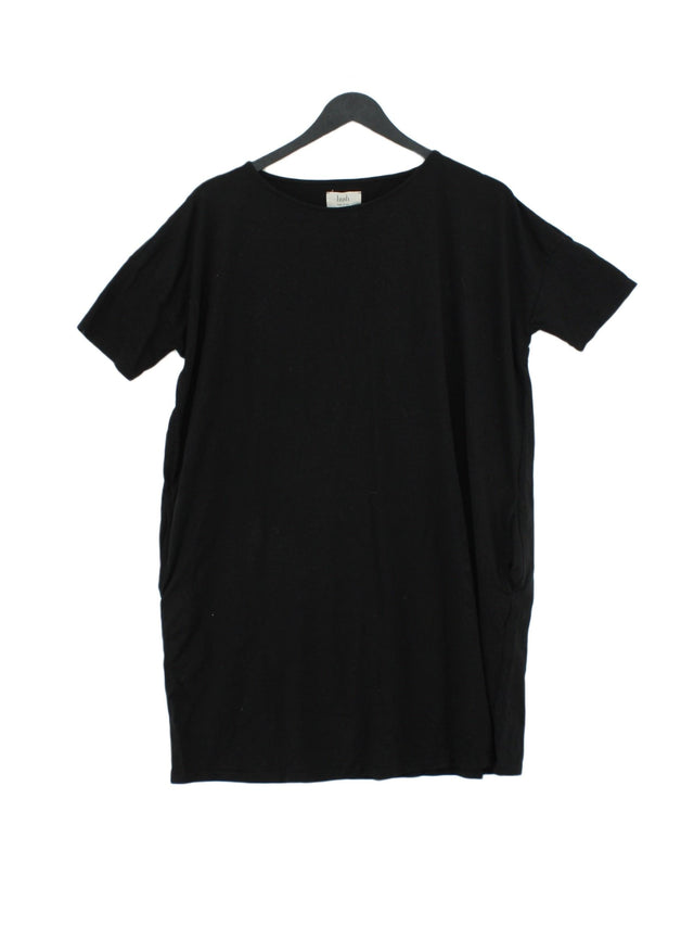 Hush Women's Maxi Dress XS Black Cotton with Elastane, Lyocell Modal
