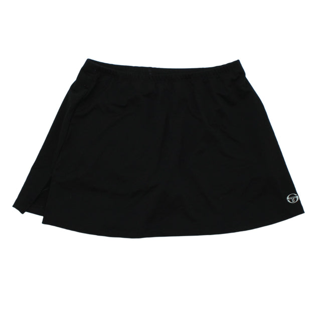 Sergio Tacchini Women's Mini Skirt W 30 in Black 100% Other
