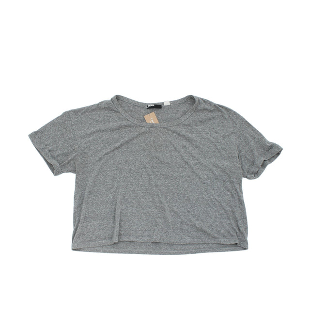 BDG Women's Top L Grey Polyester with Cotton, Rayon