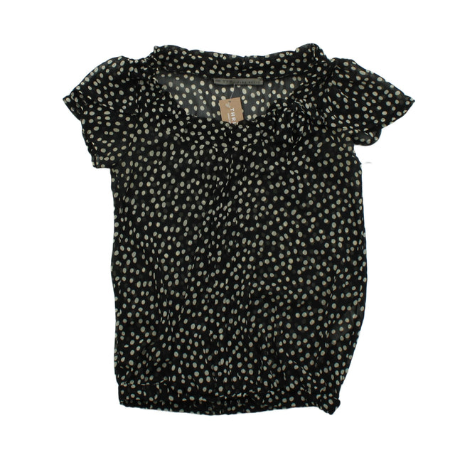 Zara Basic Women's Top S Black 100% Polyester