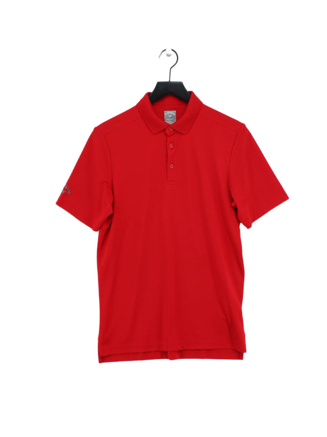 Callaway Men's T-Shirt S Red 100% Polyester