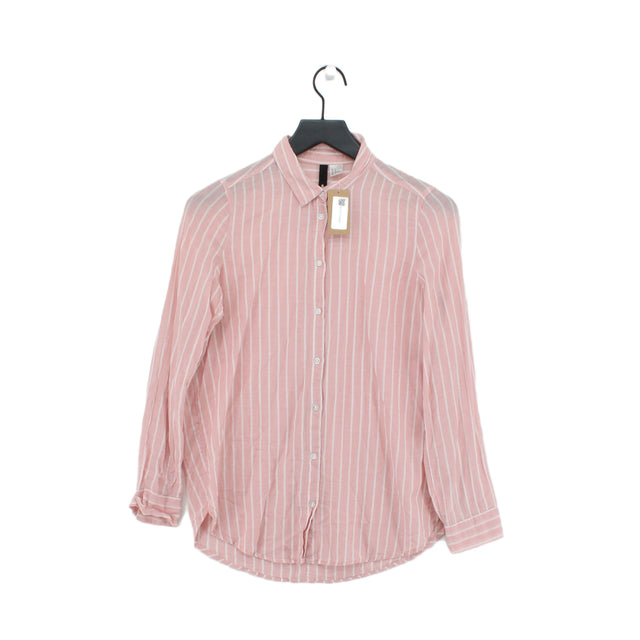 H&M Men's T-Shirt S Pink 100% Cotton