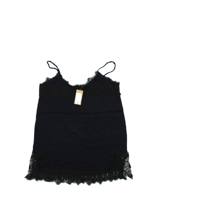 Zara Women's Top M Black 100% Cotton