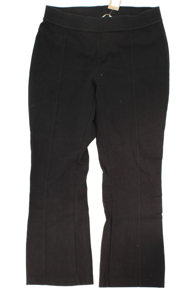 H&M Women's Leggings M Black Cotton with Polyester, Elastane