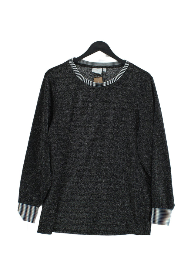 Junarose Women's Jumper M Black Polyester with Other, Viscose