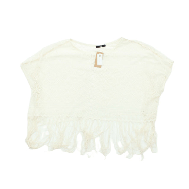 H&M Women's Top S Cream 100% Other