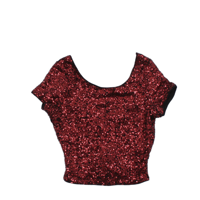 Tally Weijl Women's Blouse XS Red 100% Linen