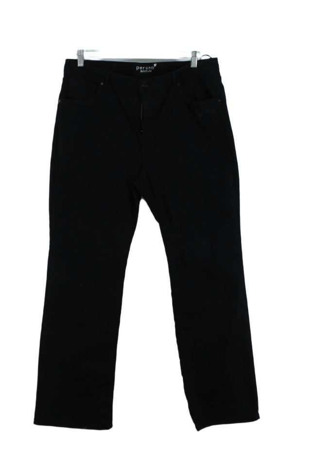 Per Una Women's Trousers M Black Cotton with Polyester, Other