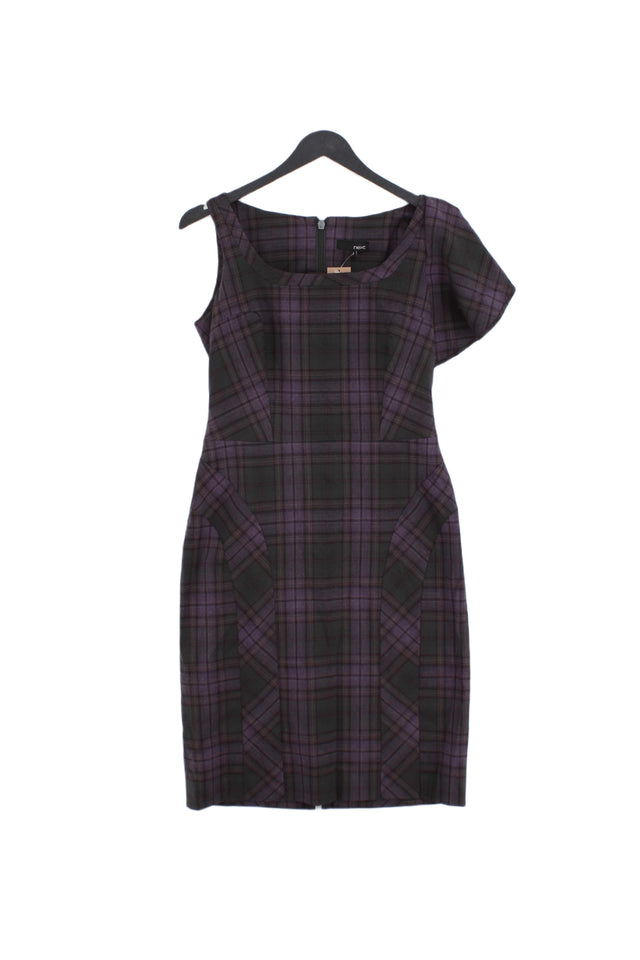 Next Women's Mini Dress UK 8 Purple Polyester with Viscose