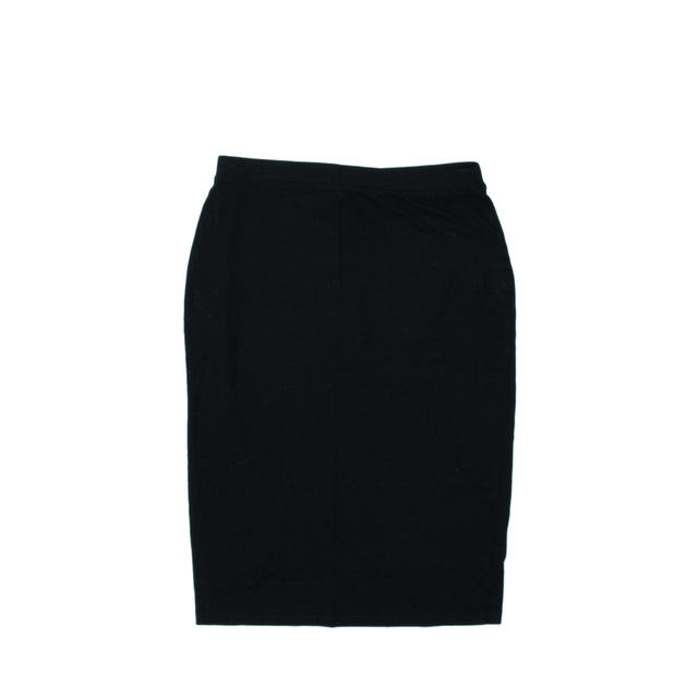 Asos Women's Midi Skirt UK 12 Black 100% Viscose