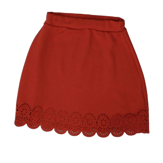 Missguided Women's Mini Skirt UK 8 Red 100% Polyester