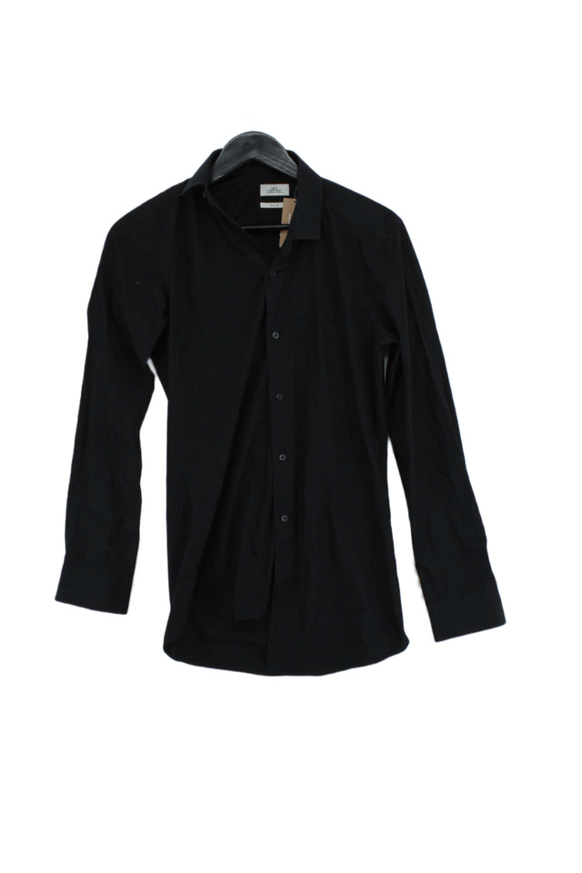 Next Men's T-Shirt S Black 100% Polyester