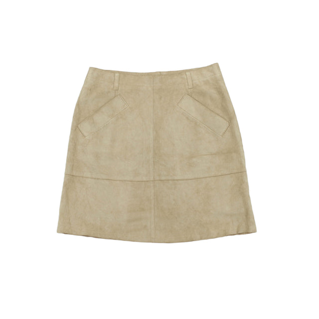 Isaac Mizrahi Women's Mini Skirt UK 6 Cream 100% Polyester