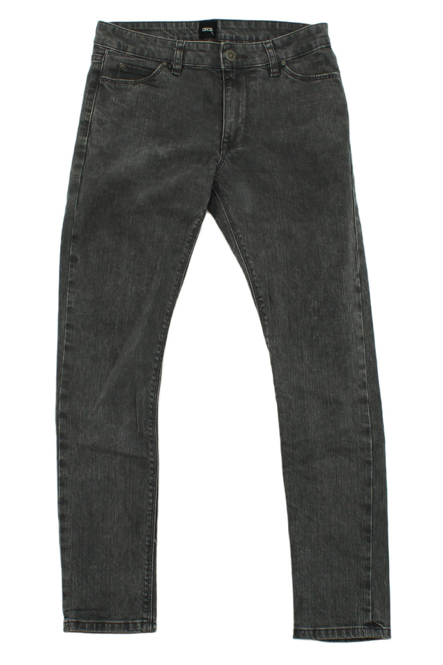 Asos Men's Jeans W 28 in; L 30 in Black Cotton with Elastane
