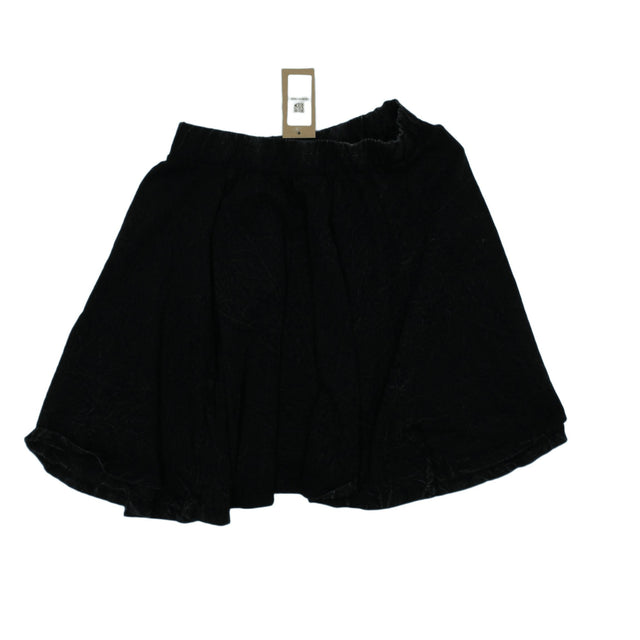 Ecote Women's Mini Skirt S Black Cotton with Other