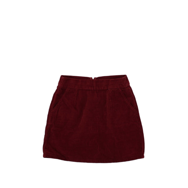 Topshop Women's Midi Skirt W 28 in Red 100% Other