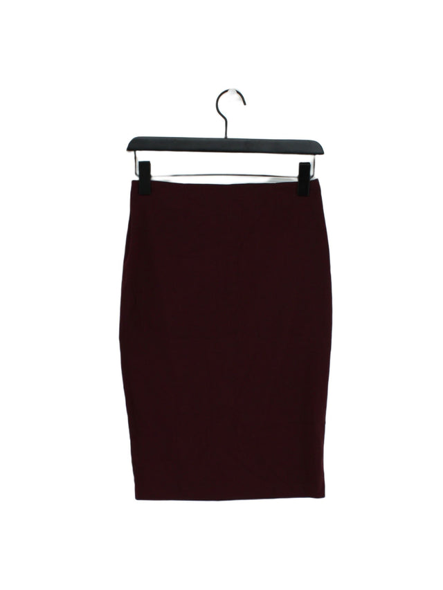 Asos Women's Maxi Skirt UK 10 Red Viscose with Elastane, Nylon