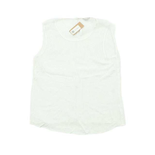 Jack Wills Women's Top UK 10 White 100% Other