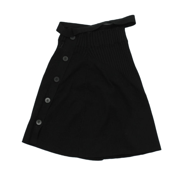 Andrea Morando Women's Mini Skirt S Black 100% Cotton