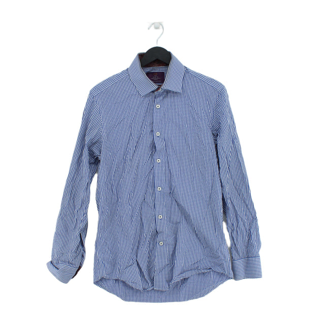 Hawes & Curtis Men's T-Shirt S Blue 100% Cotton