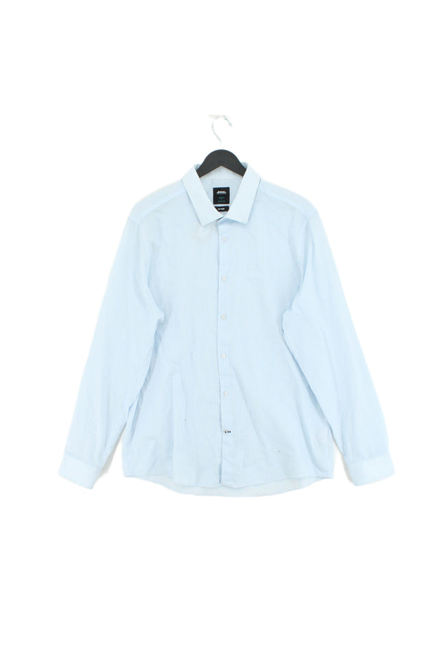 Burton Men's T-Shirt L Blue Cotton with Polyester