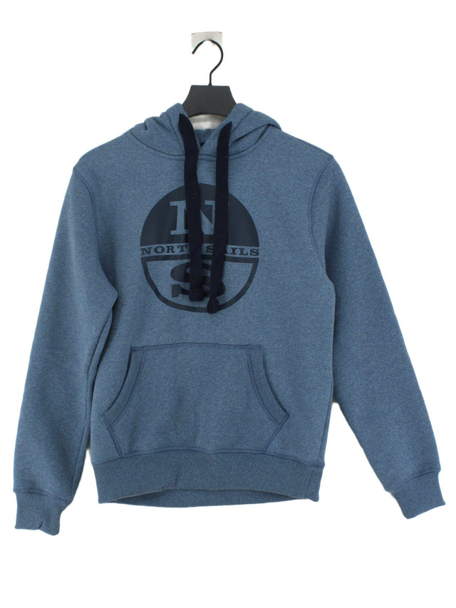 North Sails Men's Hoodie XS Blue Cotton with Polyester