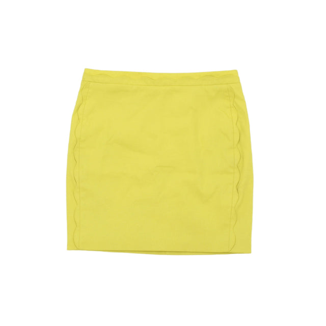 Banana Republic Womens Mini Skirt 4 Yellow Blend - Cotton, Polyester