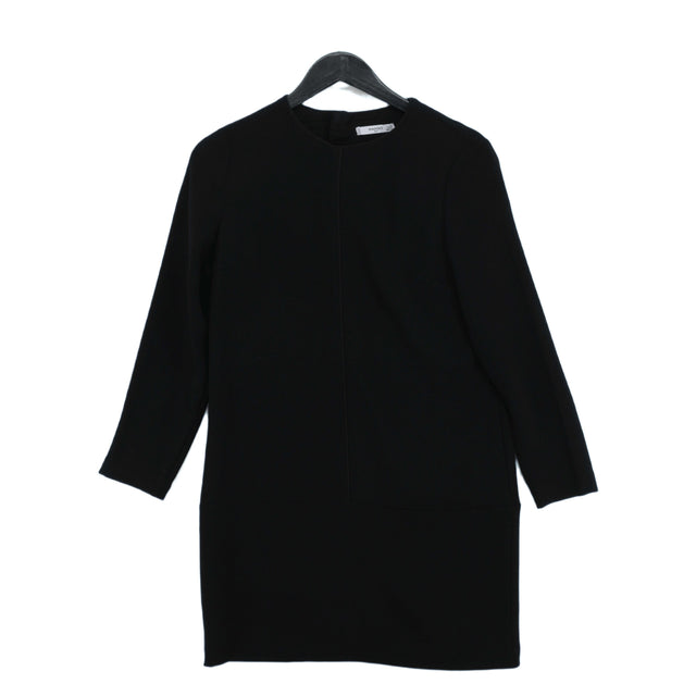 Mango Women's Midi Dress S Black 100% Cotton
