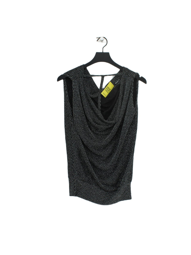 Quiz Women's Mini Dress UK 8 Black Nylon with Elastane, Other