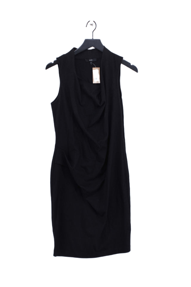 Saba Women's Midi Dress UK 10 Black 100% Wool