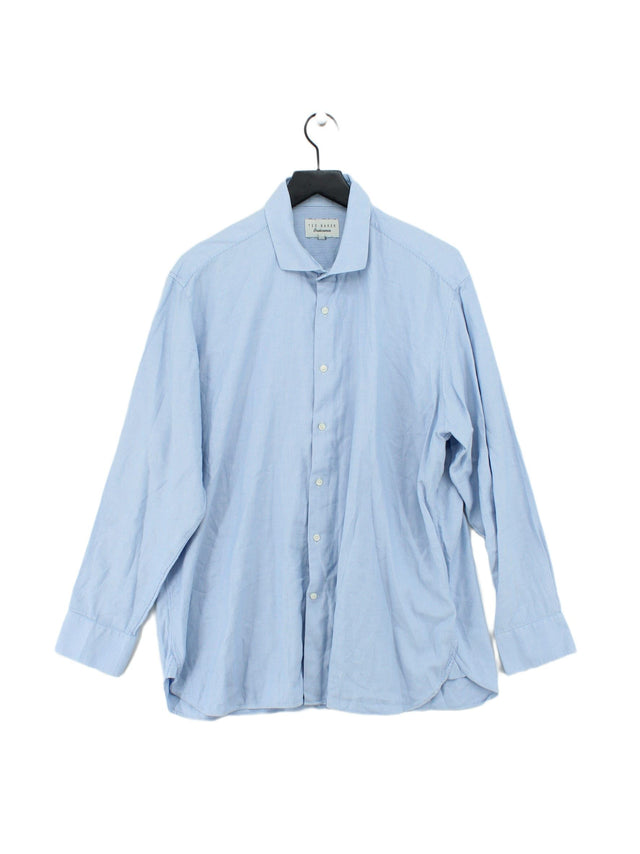 Ted Baker Men's Shirt Chest: 35 in Blue 100% Cotton