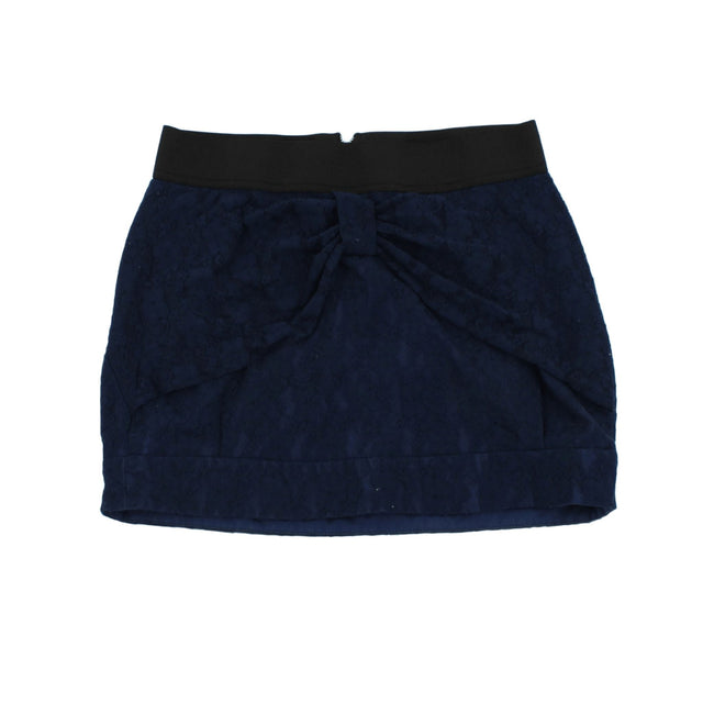 River Island Women's Mini Skirt UK 10 Blue
