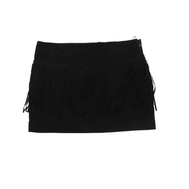Mango Women's Mini Skirt UK 10 Black 100% Other