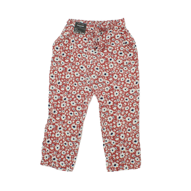 New New Look Women's Trousers UK 6 Pink 100% Cotton