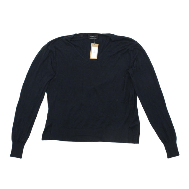 Selected Femme Women's Jumper S Blue Cotton with Other