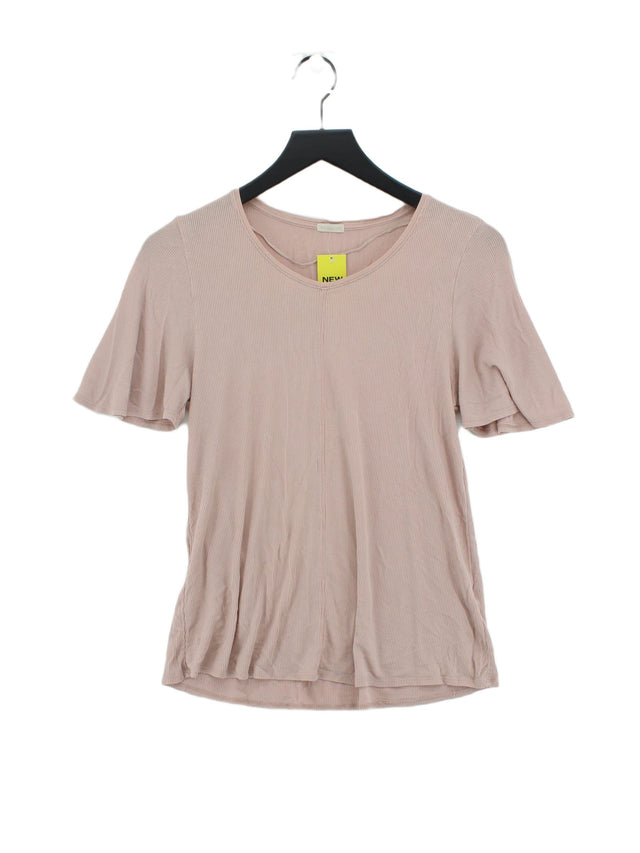 Oysho Women's T-Shirt S Pink Cotton with Elastane