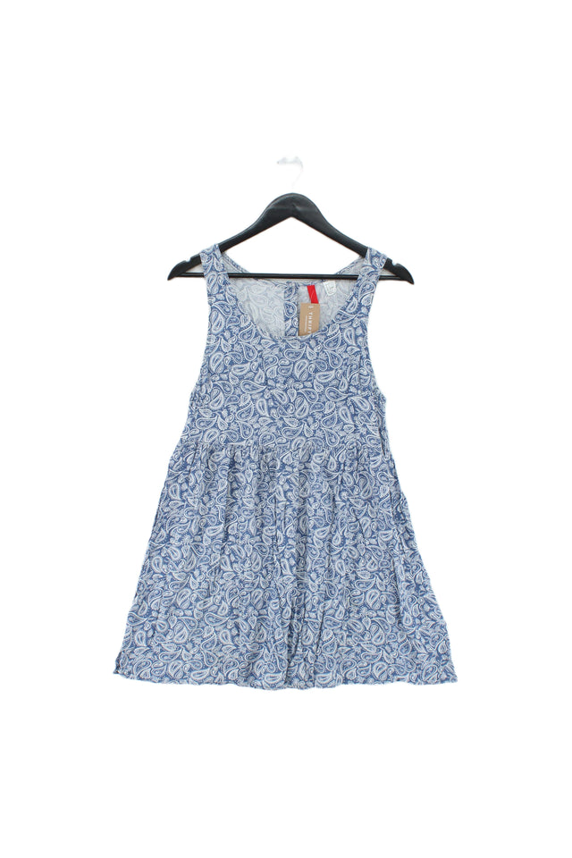 H&M Women's Mini Dress UK 8 Blue 100% Viscose