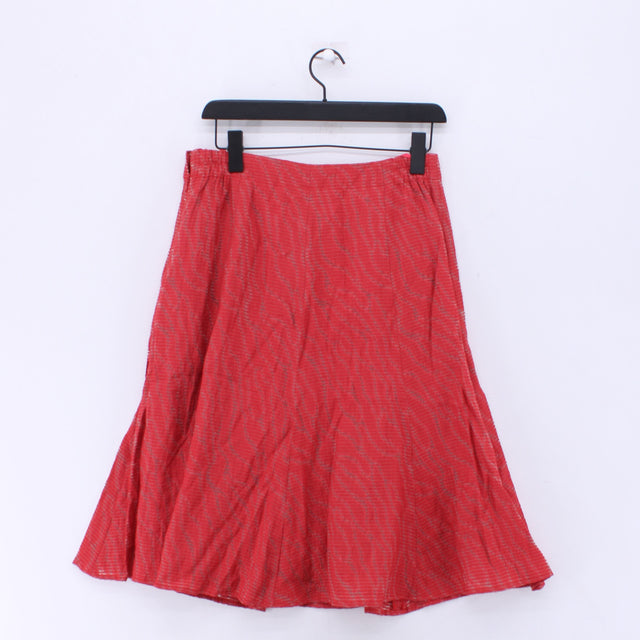 Eastex Women's Midi Skirt W 32 in Red 100% Other