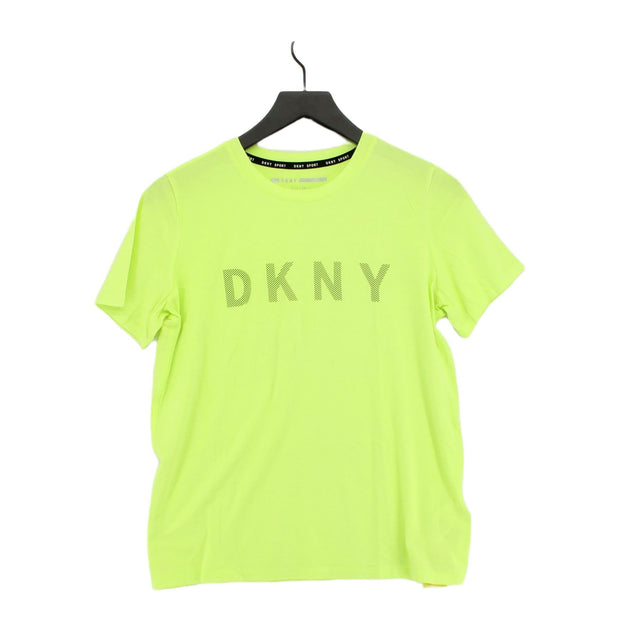 DKNY Women's Shirt S Yellow 100% Cotton