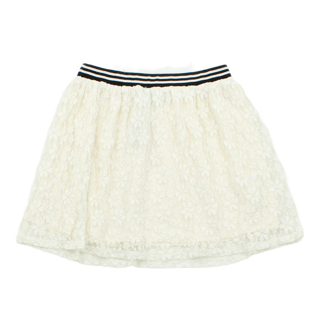 Topshop Women's Mini Skirt UK 10 White 100% Polyester