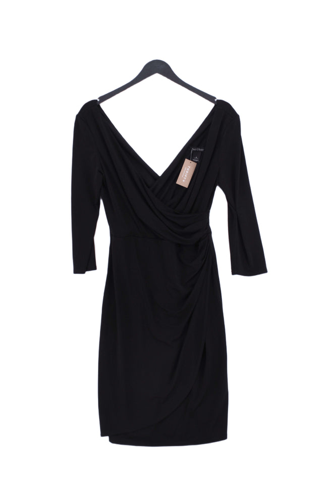 White House Black Market Women's Midi Dress UK 4 Black 100% Other