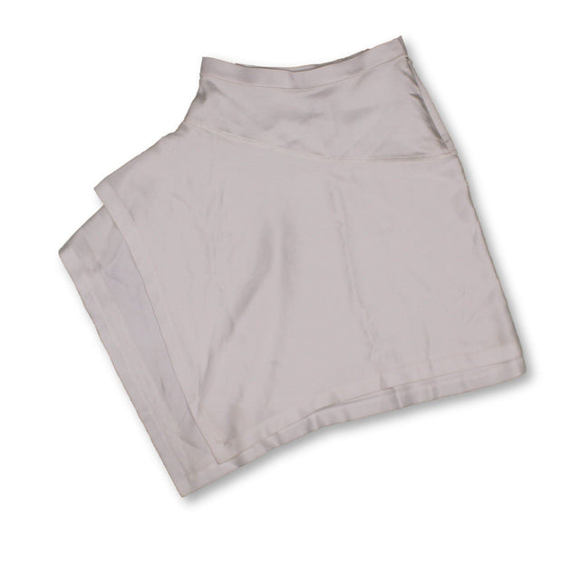 Gloria Coelho Women's Mini Skirt S White 100% Polyester