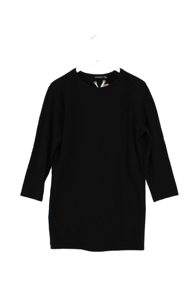 Boohoo Women's Mini Dress UK 8 Black 100% Cotton