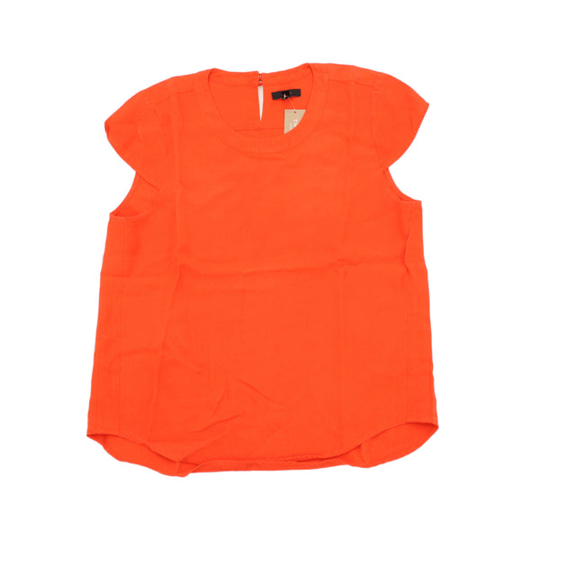 J. Crew Women's Mini Dress UK 12 Orange Viscose with Lyocell Modal