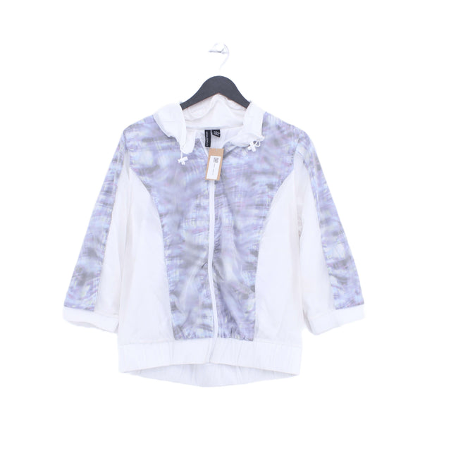 Cynthia Rowley Women's Coat M White Polyester with Nylon, Spandex