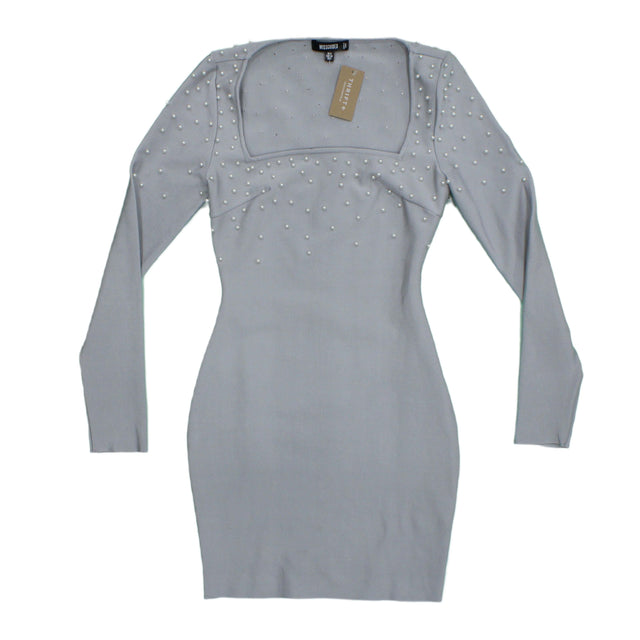 Missguided Women's Mini Dress UK 6 Grey 100% Polyester