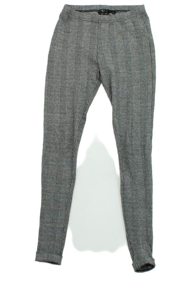 New Look Women's Leggings UK 8 Grey 100% Cotton