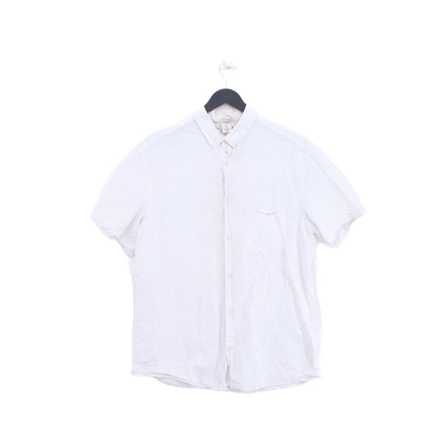 H&M Men's T-Shirt M White 100% Cotton