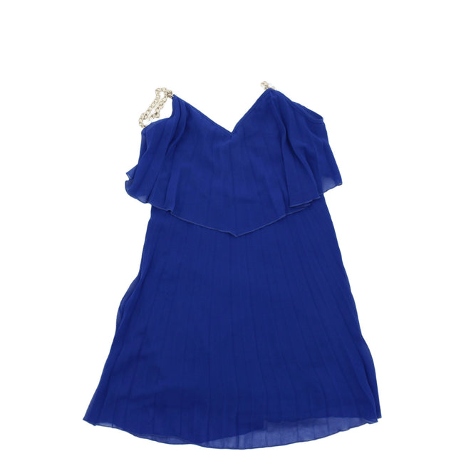 Lipsy London & Michelle Keegan Women's Midi Dress UK 12 Blue 100% Polyester